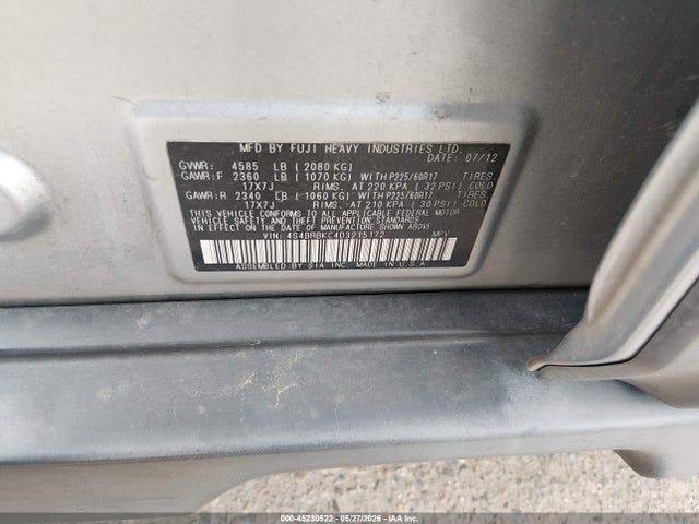 Subaru Outback 2.5i Limited