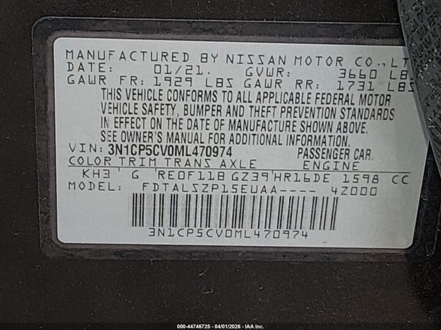 Nissan Kicks Sv Xtronic Cvt
