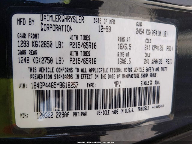 Dodge Grand Caravan Se