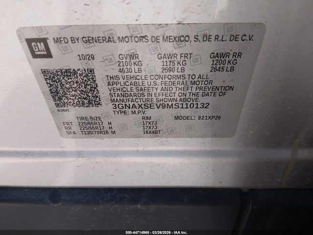 Chevrolet Equinox Awd Ls