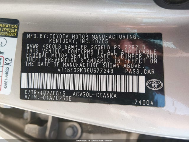 Toyota Camry Le