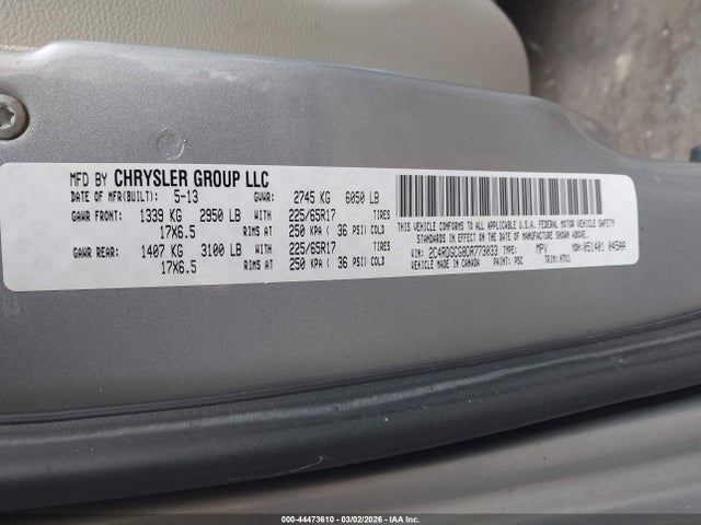 Dodge Grand Caravan Sxt