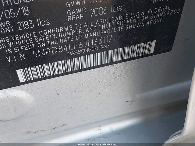 Hyundai ELANTRA Sel