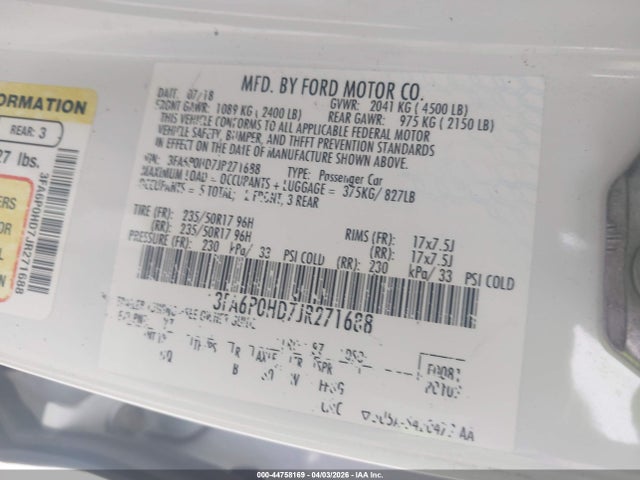 Ford Fusion Se
