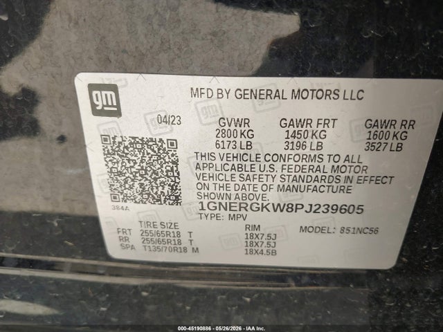 Chevrolet Traverse Fwd Lt Cloth