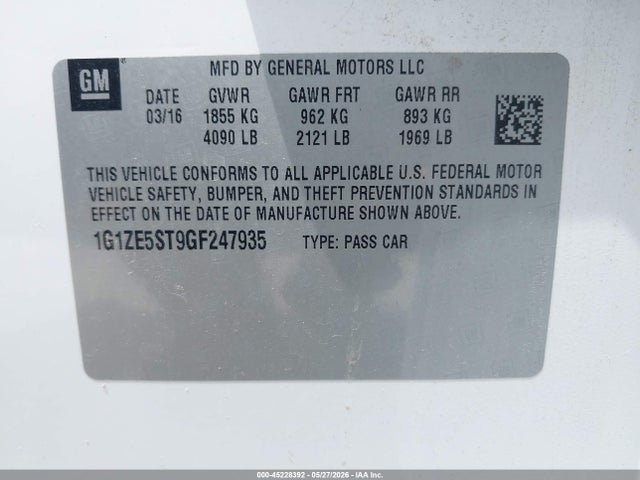 Chevrolet Malibu 1lt