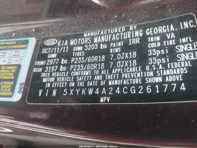Kia Sorento Sx V6