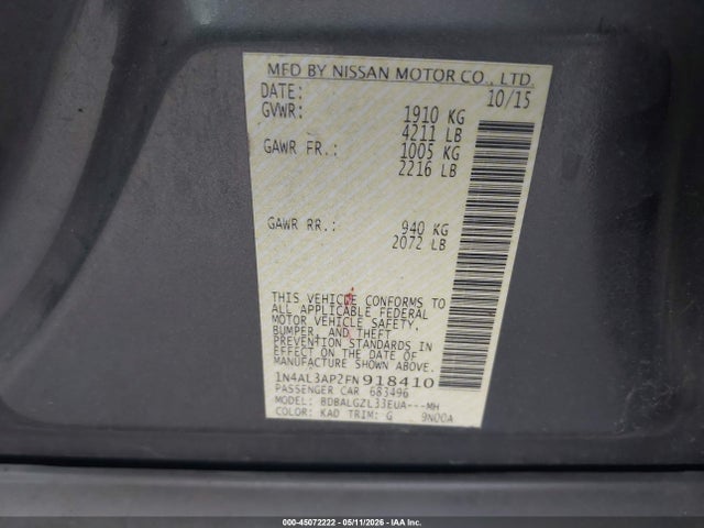 Nissan Altima 2.5 S