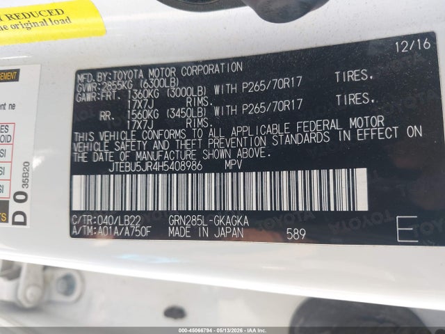 Toyota 4Runner Sr5 Premium