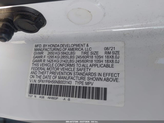 Honda Pilot Awd Ex-l