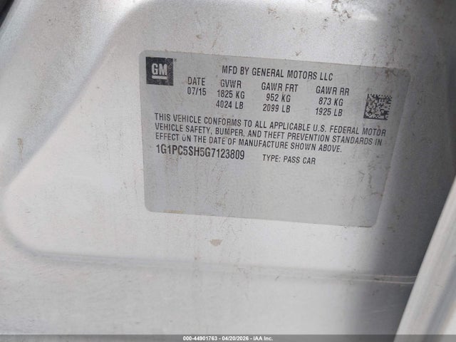 Chevrolet Cruze Ls Auto