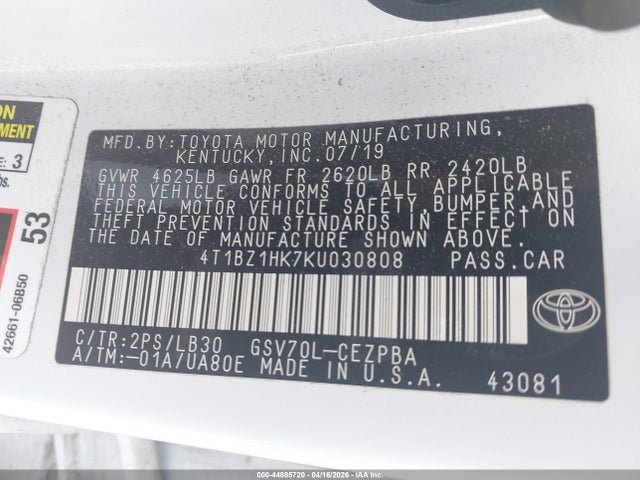 Toyota Camry Xse V6