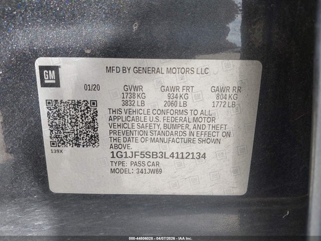 Chevrolet Sonic Fwd  Premier
