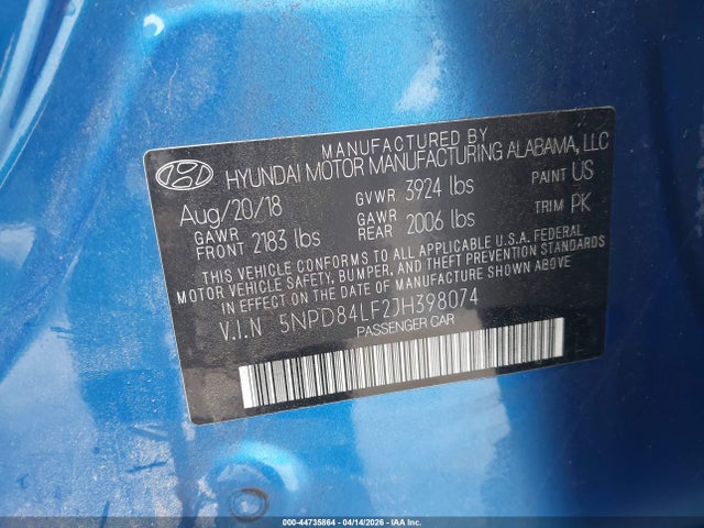Hyundai ELANTRA Sel