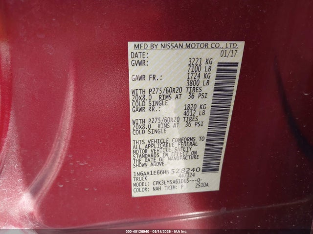 Nissan Titan Platinum Reserve