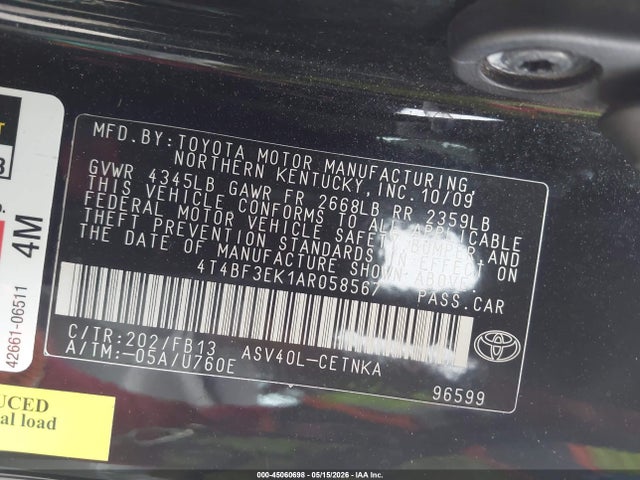 Toyota Camry Le