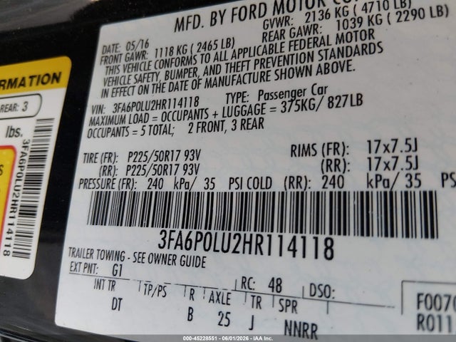 Ford Fusion Se