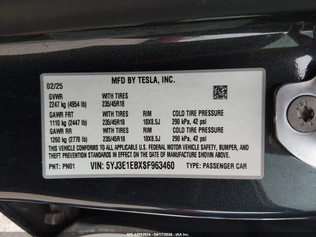 Tesla Model 3 Long Range All-wheel Drive