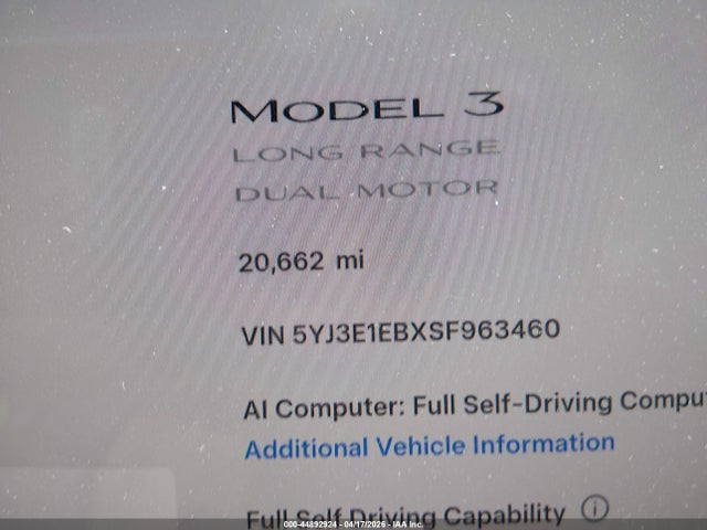 Tesla Model 3 Long Range All-wheel Drive