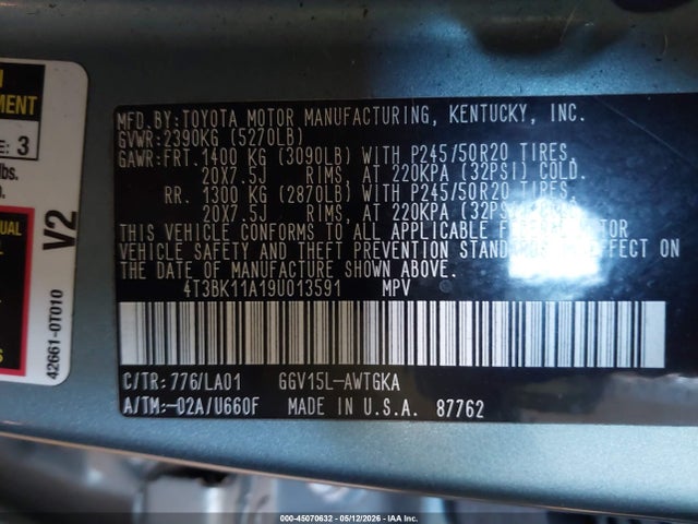 Toyota Venza Base V6