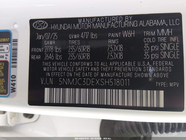 Hyundai TUCSON Sel Convenience