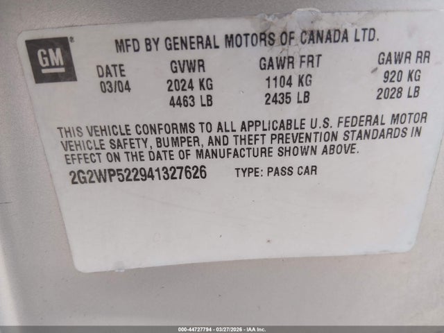 Pontiac Grand Prix Gt1