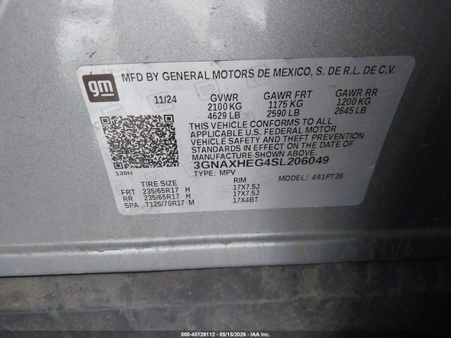 Chevrolet Equinox Fwd Lt