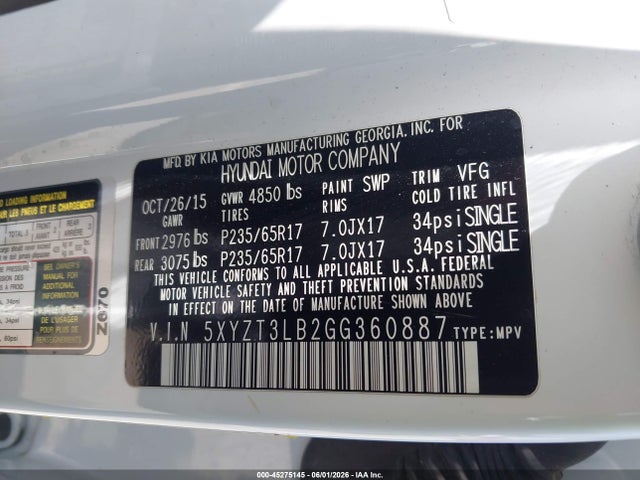 Hyundai SANTA FE 2.4l