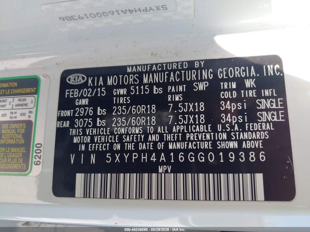 Kia Sorento 2.0t Ex