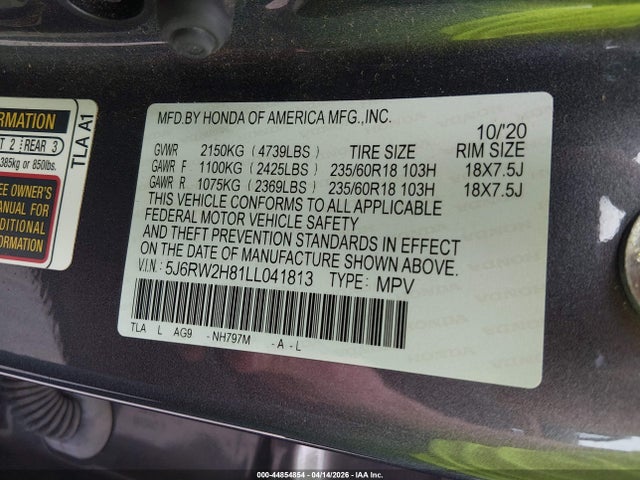 Honda CR-V Awd Ex-l