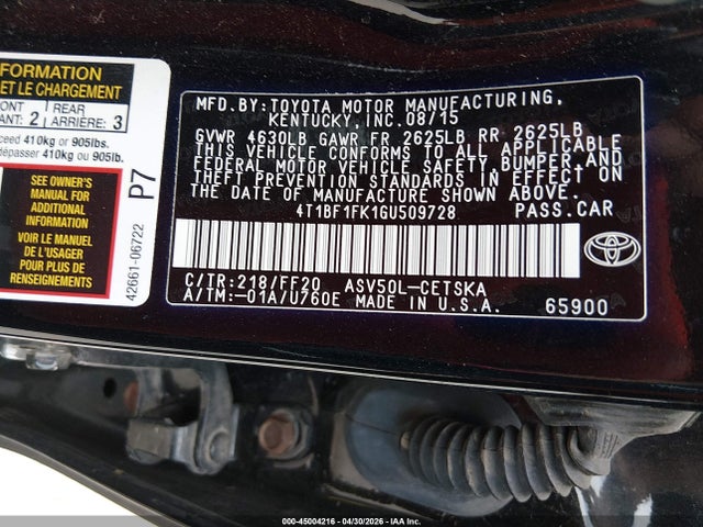Toyota Camry Se