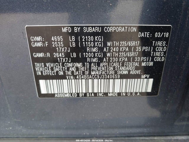 Subaru Outback 2.5i Premium