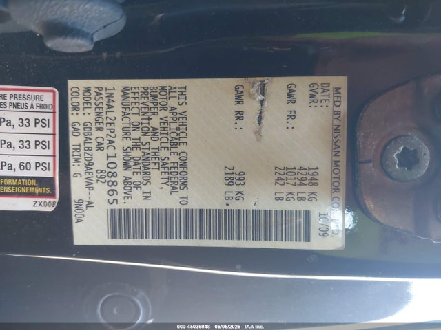Nissan Altima 2.5 S