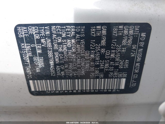 Nissan Rogue Sv Intelligent Awd