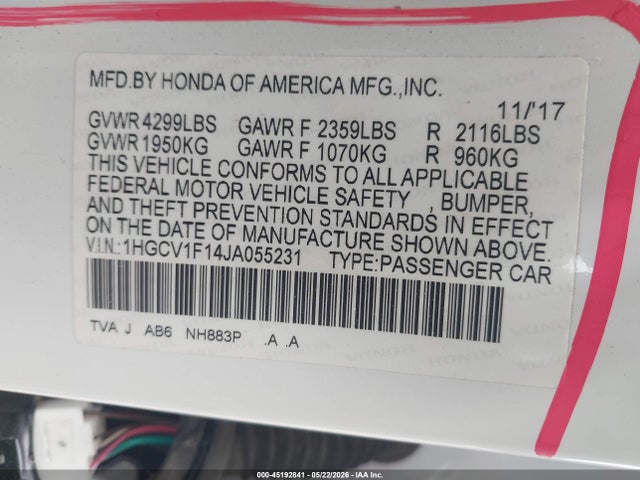 Honda Accord Lx