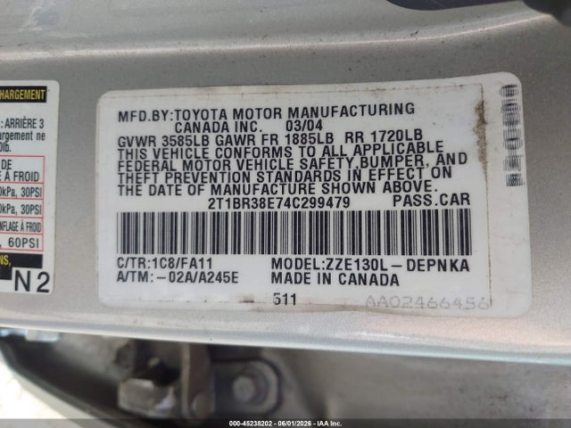 Toyota Corolla Le