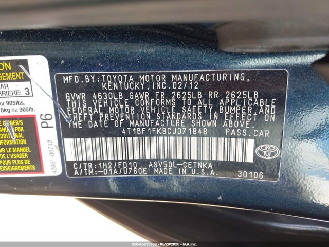 Toyota Camry Le