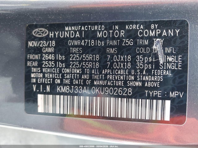 Hyundai TUCSON Sel
