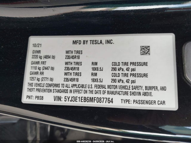 Tesla Model 3 Long Range Dual Motor All-wheel Drive