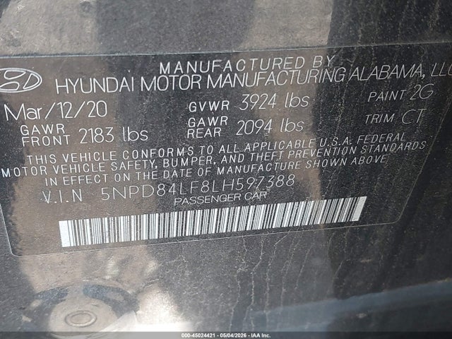 Hyundai ELANTRA Sel