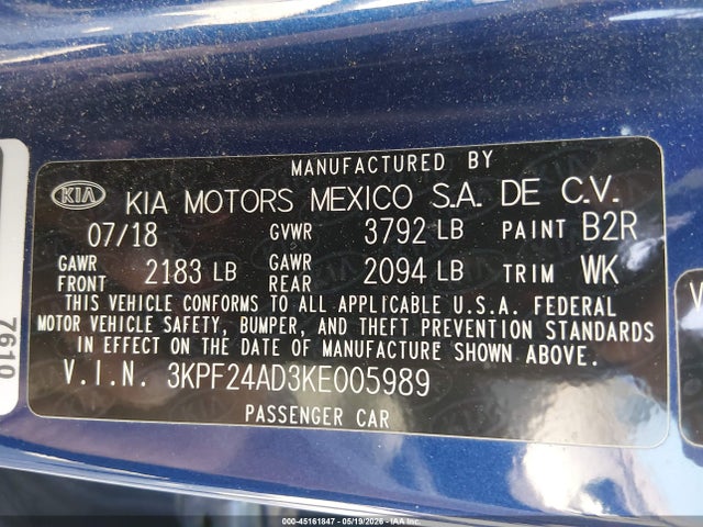 Kia Forte Lxs
