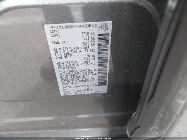 Nissan Pathfinder Platinum 4wd