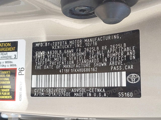 Toyota Camry Le
