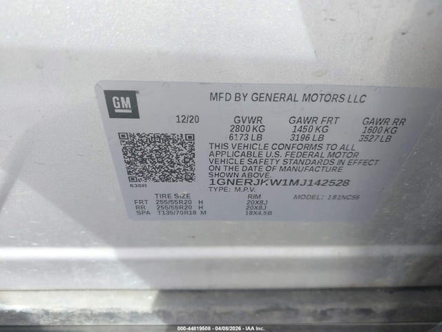 Chevrolet Traverse Fwd Rs
