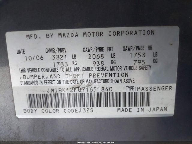 Mazda Mazda3 I