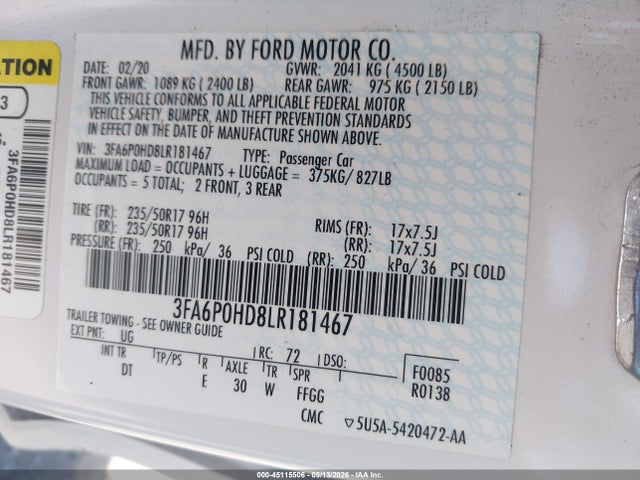 Ford Fusion Se