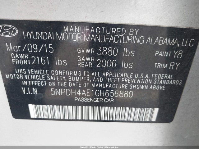 Hyundai ELANTRA Limited