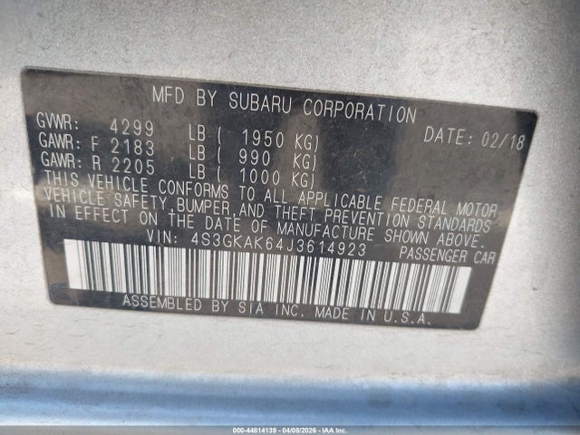 Subaru Impreza 2.0i Sport