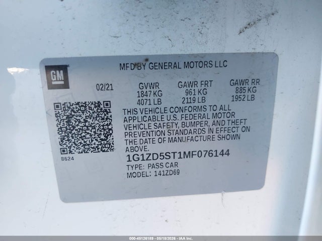 Chevrolet Malibu Fwd Lt