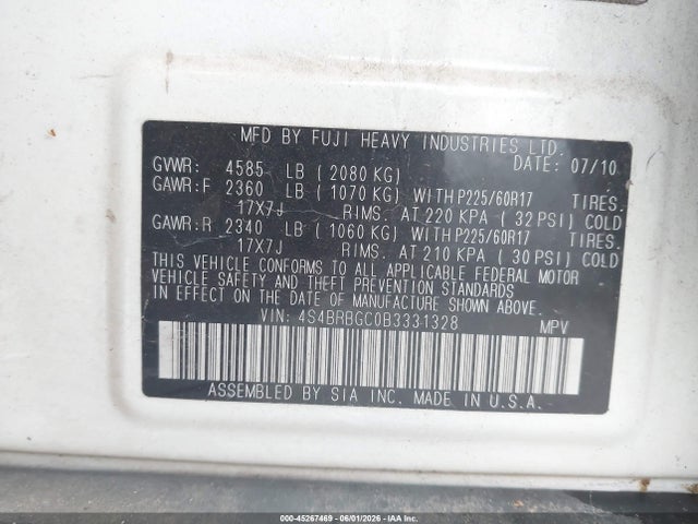 Subaru Outback 2.5i Premium